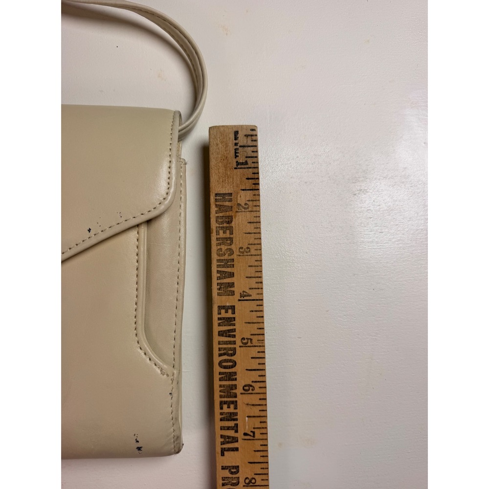 Diamicci Crossbody Bag Women OS Cream Good Minimalist Gold Clasp Envelope - Picture 5 of 6